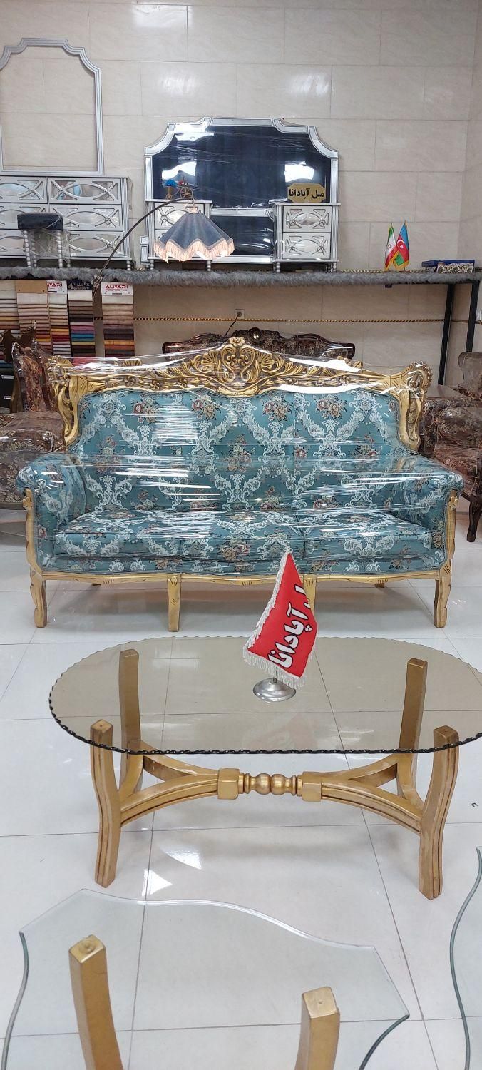 مبل سلطنتی ۹نفره  راش درحد مدل نیلو|مبلمان خانگی و میز عسلی|رشت, آزادگان|دیوار