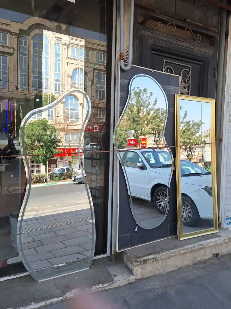 آینه سندبلاست|آینه|تهران, استاد معین|دیوار