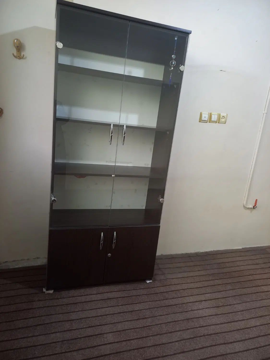 کتابخانه قهوه ای|کتابخانه، شلف، قفسه‌های دیواری|مشهد, موسوی قوچانی|دیوار