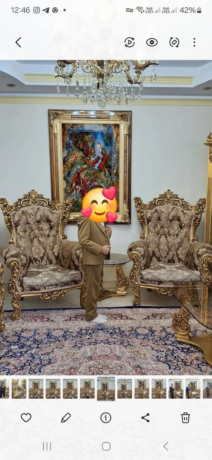 مبل 9 نفره همراه با میز ناهار خوری 4 نفره وتخت|مبلمان خانگی و میز عسلی|تهران, راه آهن|دیوار