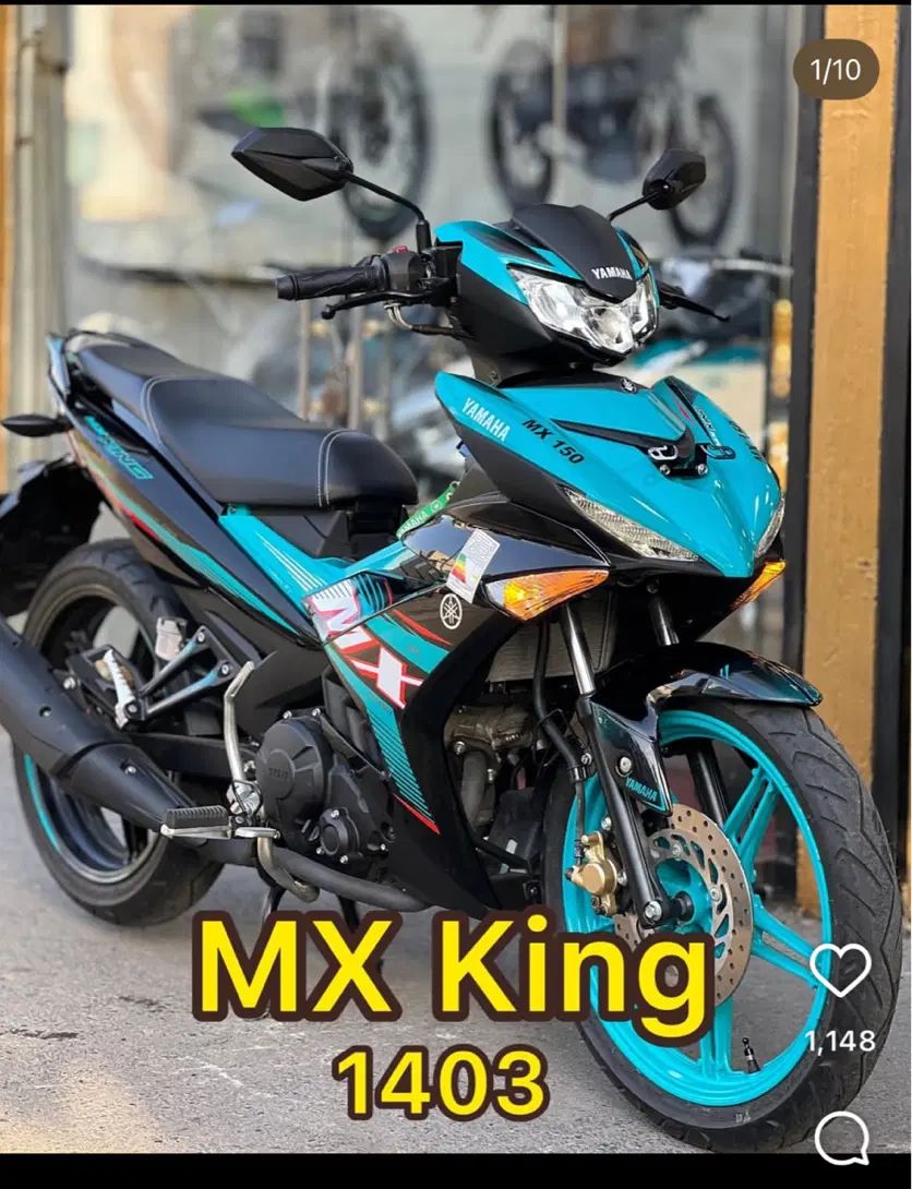Mx king صفر کیلومتر بهترین رنگ|موتورسیکلت|اصفهان, آبشار|دیوار