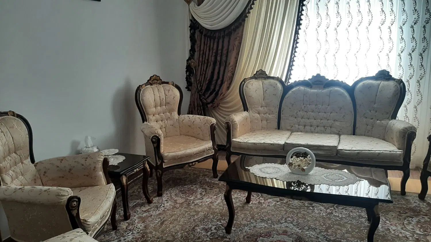 مبلمان استیل۹نفره|مبلمان خانگی و میز عسلی|کرج, بیلقان|دیوار