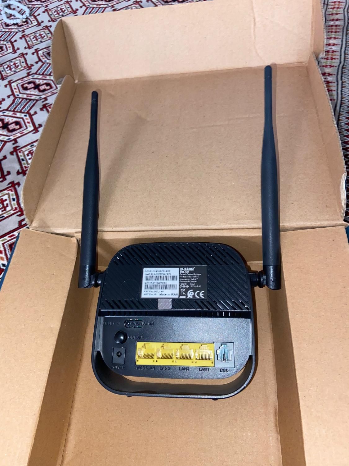 مودم خانگی مارک D-Link مدل DSL-124|مودم و تجهیزات شبکه|گنبد کاووس, |دیوار