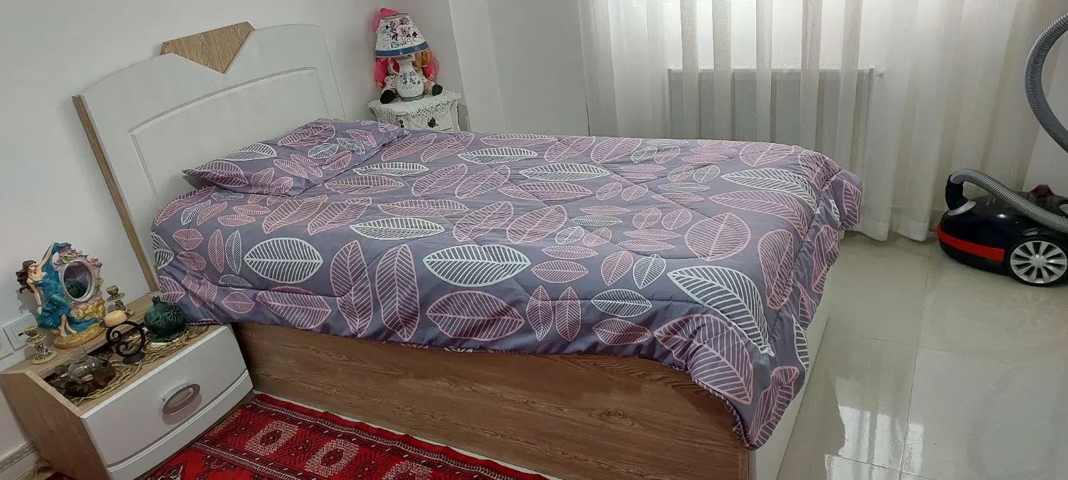 تخت و پاتختی با خوشخواب و چوب نراد دستی ساز|تخت و سرویس خواب|رشت, پل تالشان|دیوار