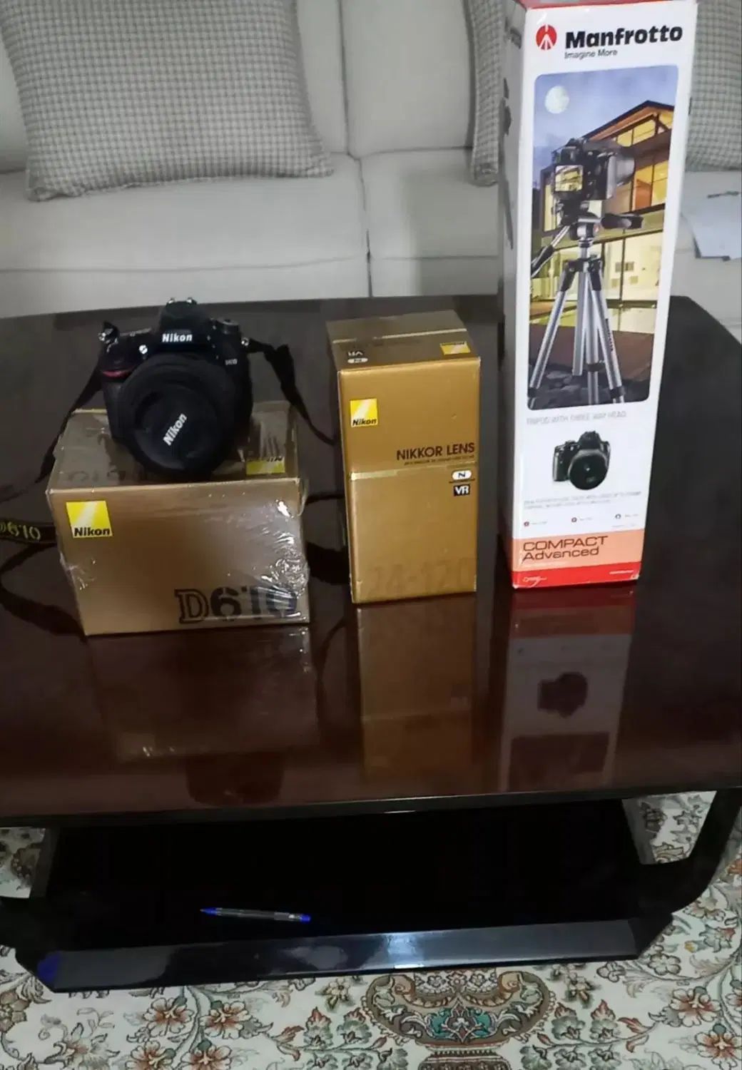 دوربین Nikon D610 + لنز 24-120mm با شات بسیار کم|دوربین عکاسی و فیلم‌برداری|تهران, شهرک چیتگر|دیوار
