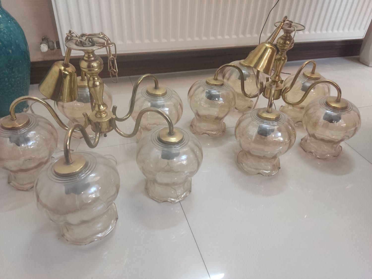 لوستر کریستالی|لوستر و چراغ آویز|اصفهان, شیخ اشراق|دیوار