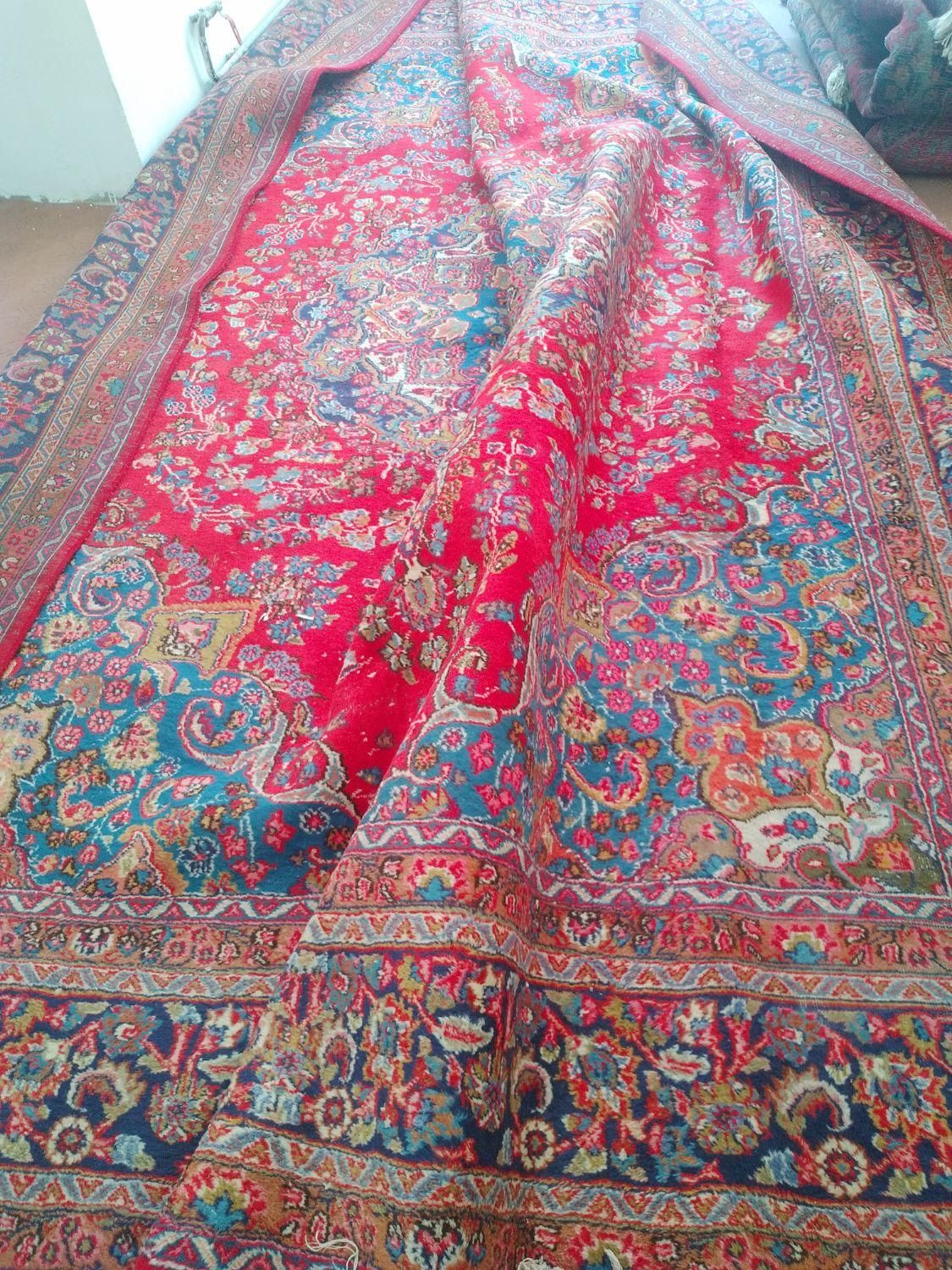 فروش  چهار تخته فرش دستباف کار کرده|فرش|مراغه, |دیوار