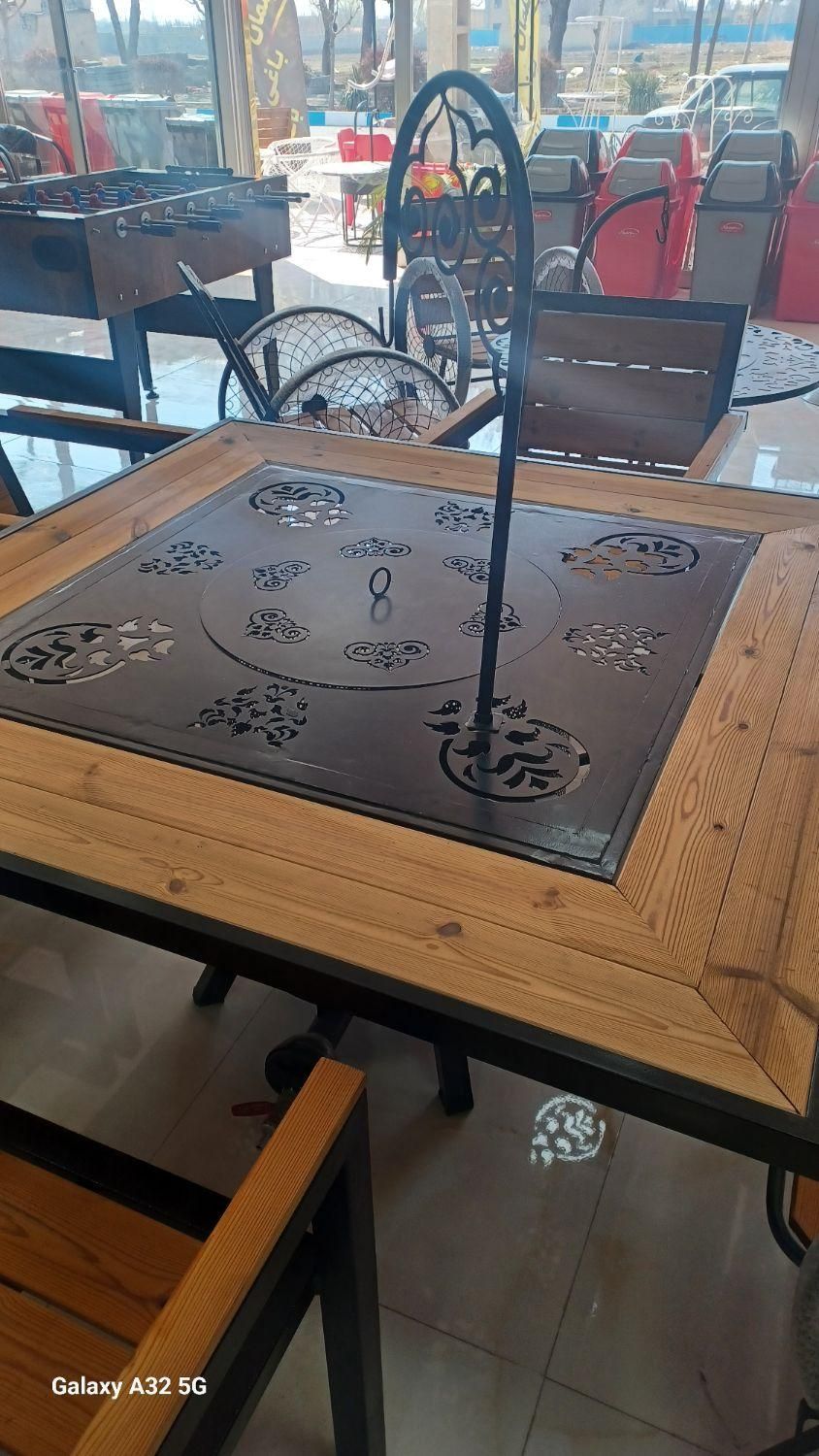 میز و صندلی آتشدان باغ ویلا آتشکده گازی مدل پرشین|مبلمان خانگی و میز عسلی|چهارباغ, |دیوار