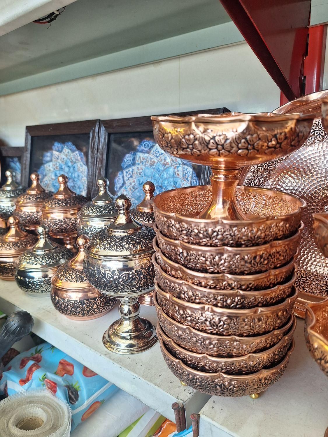 ظروف اشپزخانه مسی کلی تنوع|ظروف پختوپز|شیراز, شاهجیان|دیوار