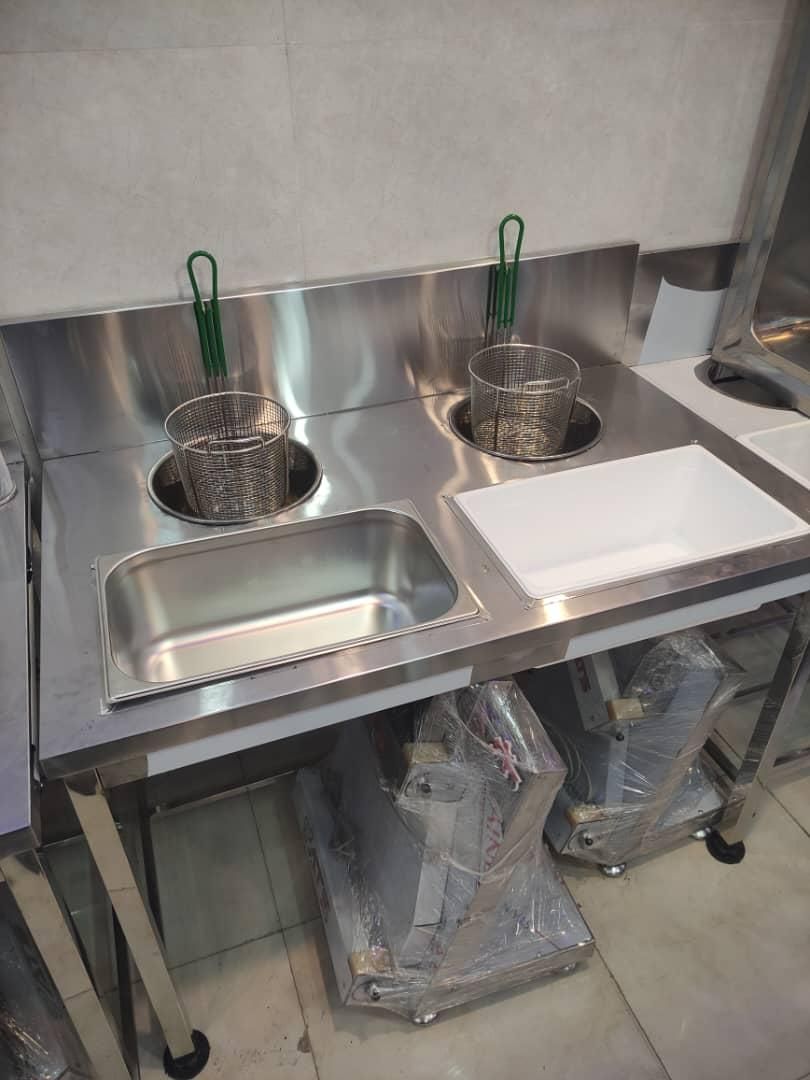 میزکار بردینگ میز کار استیل سوخاری کیلویی سفارشی|کافیشاپ و رستوران|تهران, پونک|دیوار