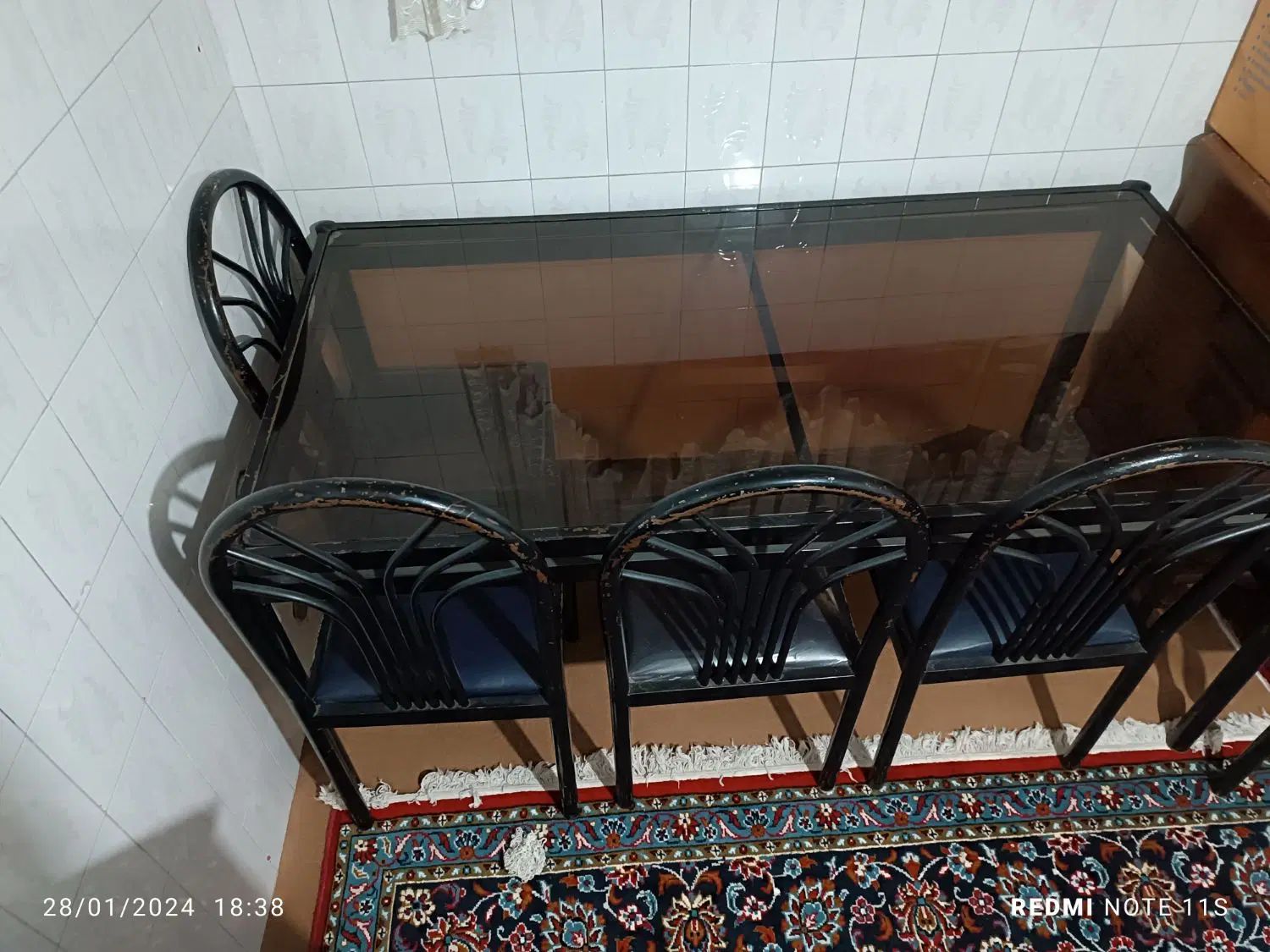 میز ناهار خوری آهنی ۶ نفره مناسب رستوران ها|میز و صندلی غذاخوری|مشهد, رضاشهر|دیوار