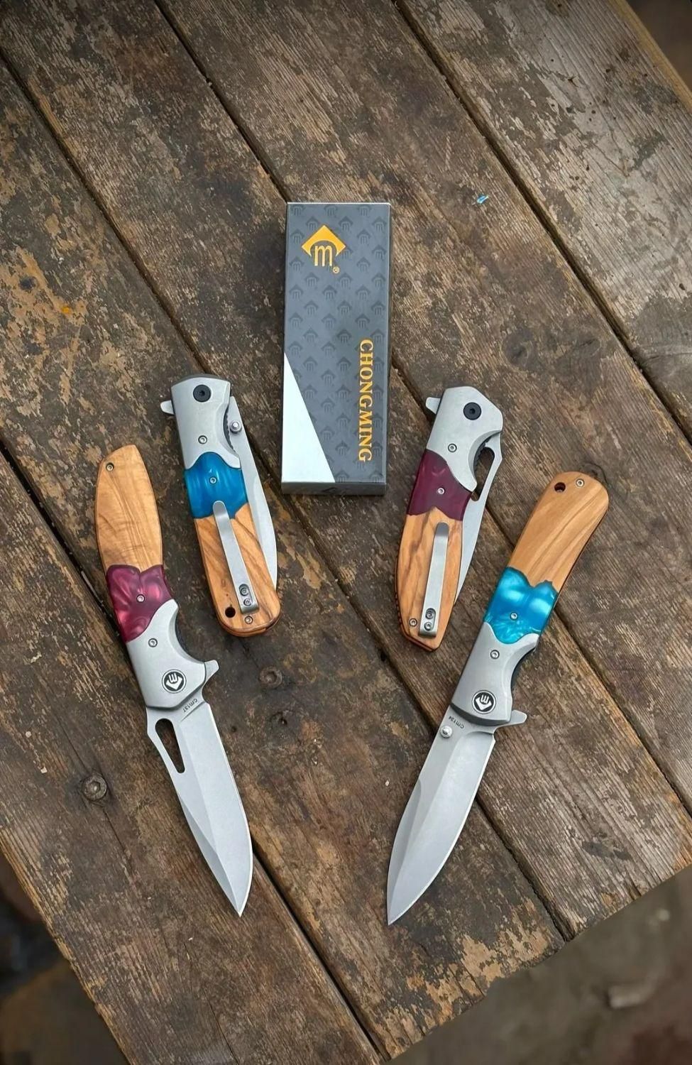 *مجموعه چاقو گلد* چانگ مینگ دسته چوب اپوکسی|کوهنوردی و کمپینگ|مشهد, وکیل‌آباد|دیوار