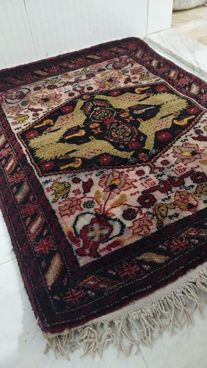 دو عدد قالیچه دست باف قدیمی|فرش|مشهد, شهرک بهارستان|دیوار