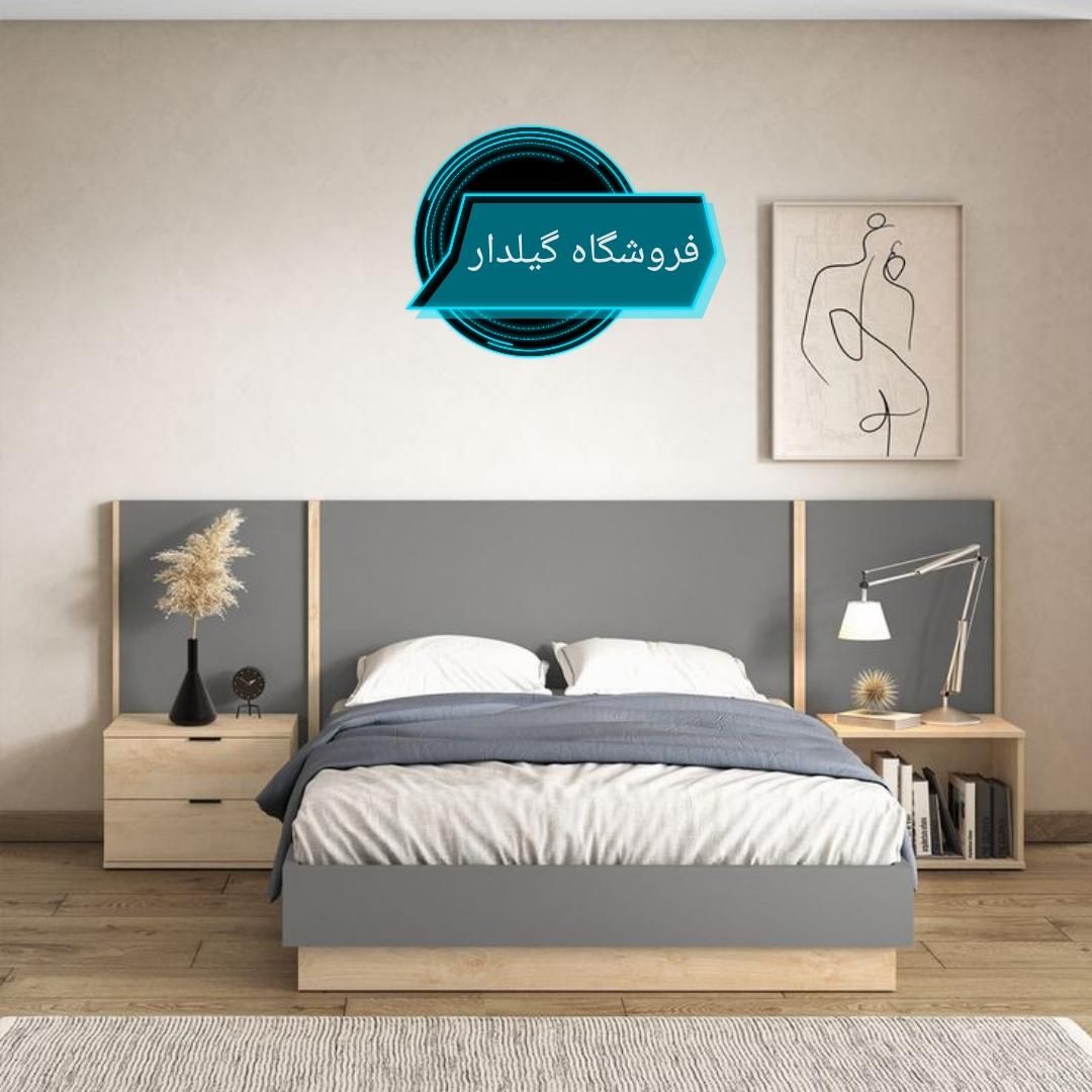 تخت خواب دونفره الماس|تخت و سرویس خواب|رشت, ولکس|دیوار