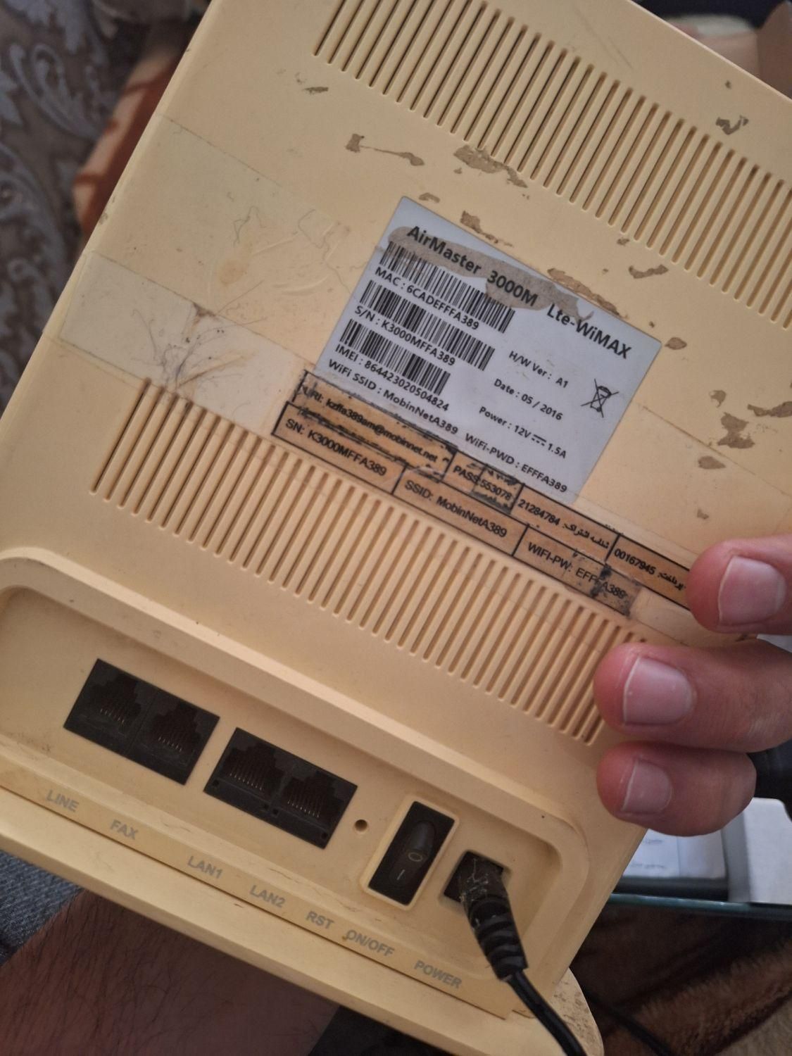 مودم مبین نت lte airmaster 3000|مودم و تجهیزات شبکه|تهران, مجیدآباد|دیوار
