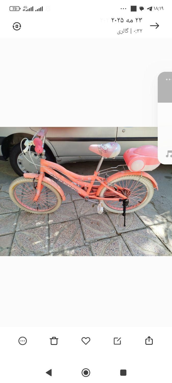 دوچرخه دخترانه سالم وتمیز2میلیون|دوچرخه، اسکیت، اسکوتر|سلماس, |دیوار