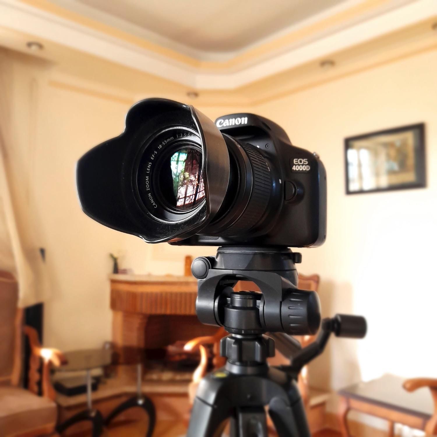 Canon 4000D در حد نو/گارانتی‌دار/فول پکیج|دوربین عکاسی و فیلم‌برداری|تهران, یوسف‌آباد|دیوار