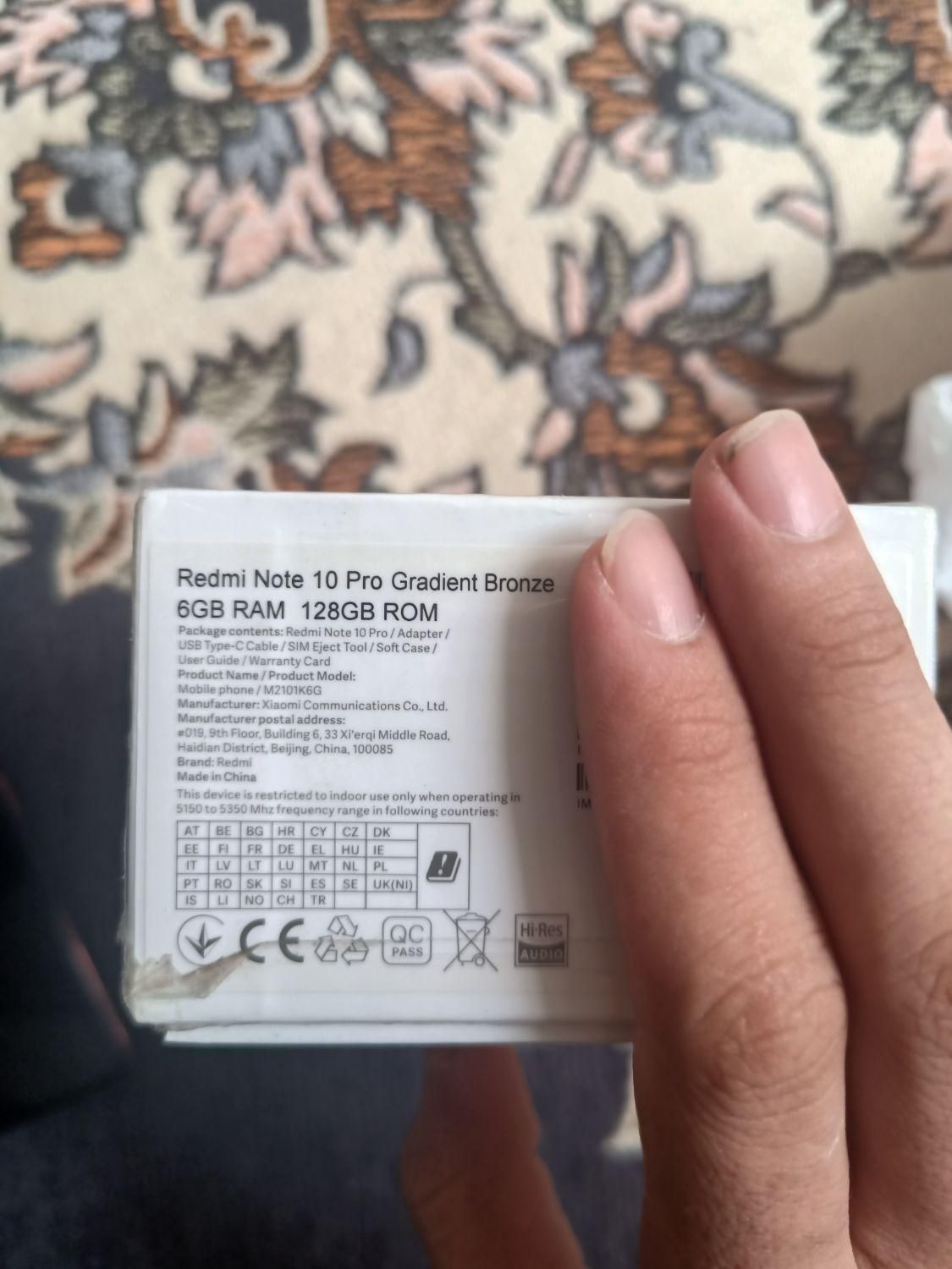 شیائومی Redmi Note 10 Pro با حافظهٔ ۱۲۸ گیگابایت|موبایل|شیراز, انجیر|دیوار