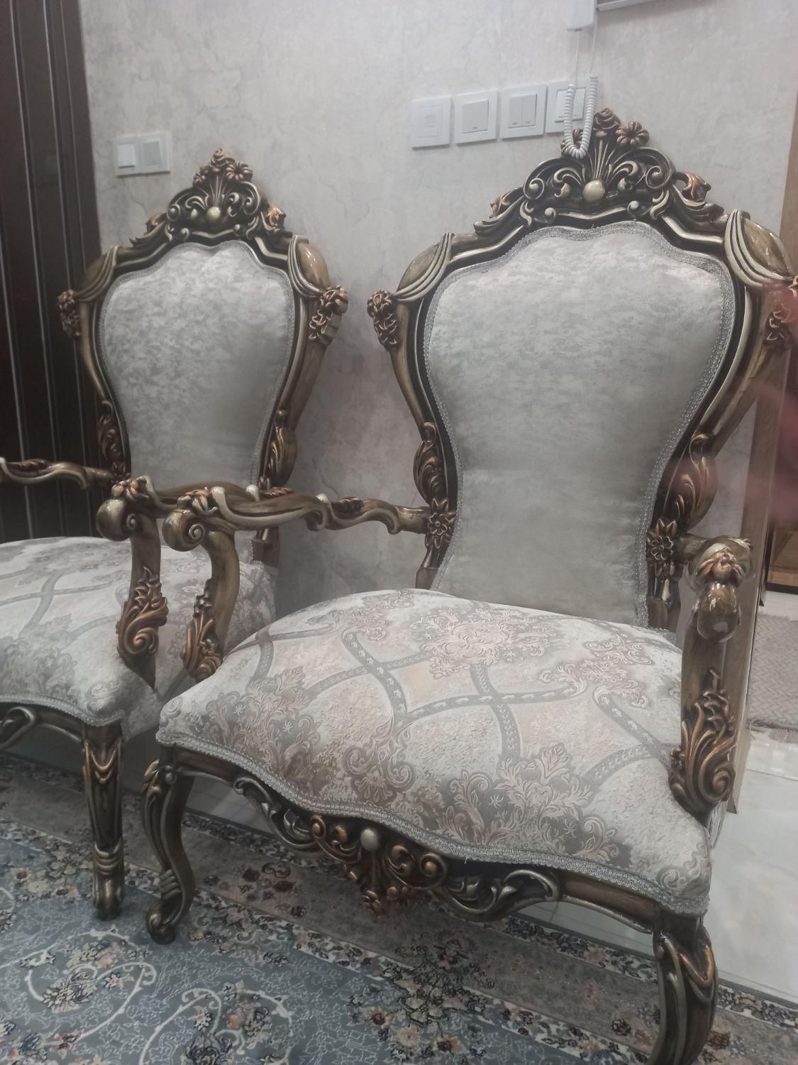 مبل سلطنتی 7 نفره در حد نو|مبلمان خانگی و میز عسلی|تهران, پونک|دیوار