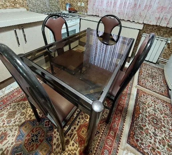 میز ناهارخوری۴نفره|میز و صندلی غذاخوری|تهران, بلورسازی|دیوار