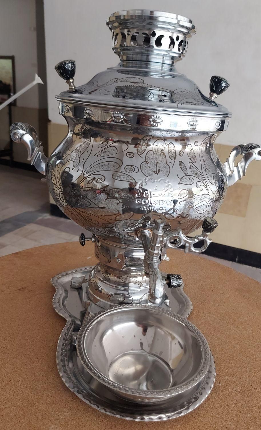 سماور گازی گلستان ۸ لیتری|سماور، چای‌ساز، قهوه‌ساز|قم, آزادگان|دیوار