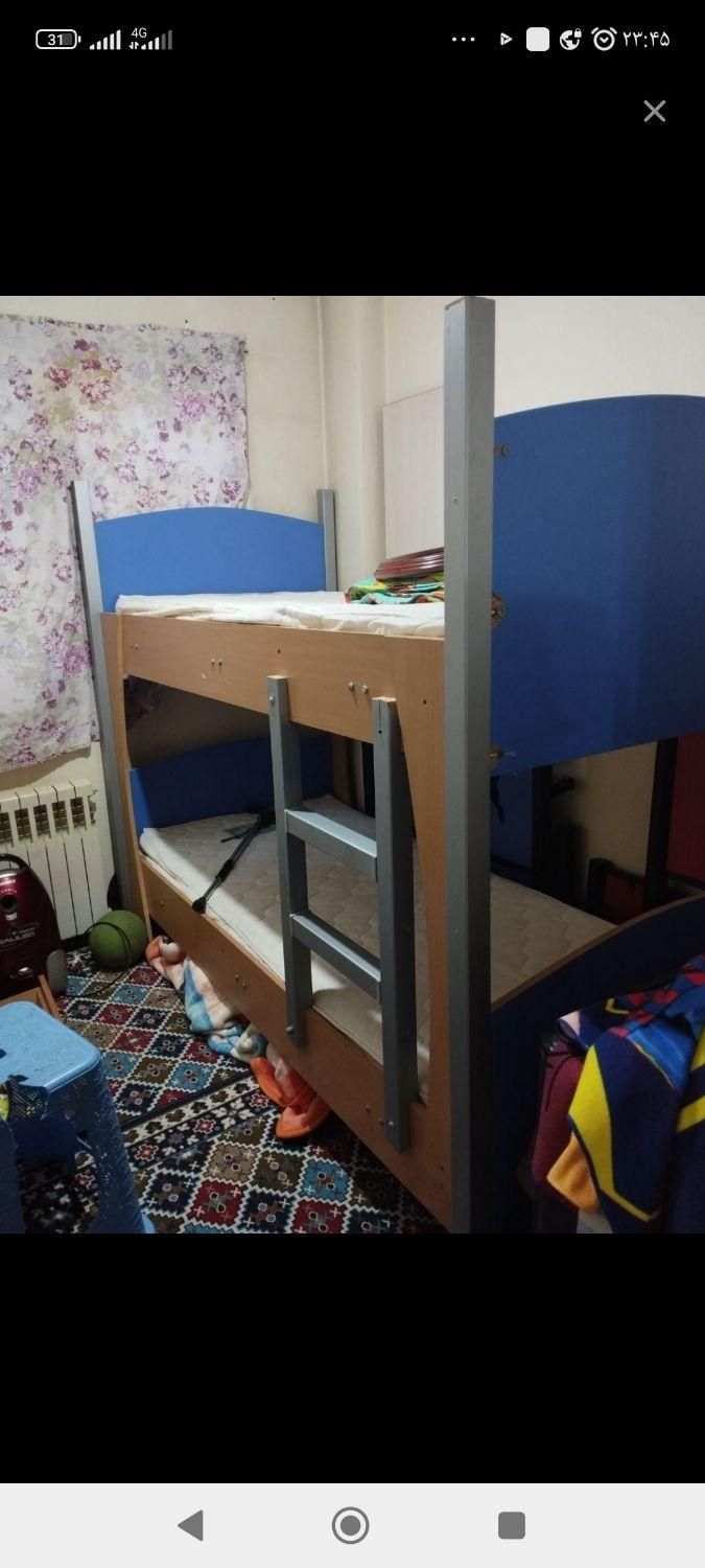 تخت دوطبقه|تخت و سرویس خواب|هشتگرد, |دیوار