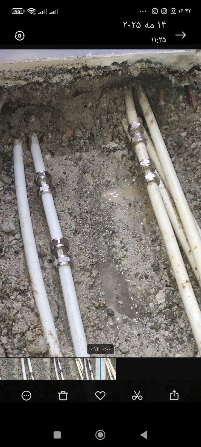 تشخیص ترکیدگی نشت یابی دوربین حرارتی لوله بازکنی|خدمات پیشه و مهارت|کرج, برغان|دیوار