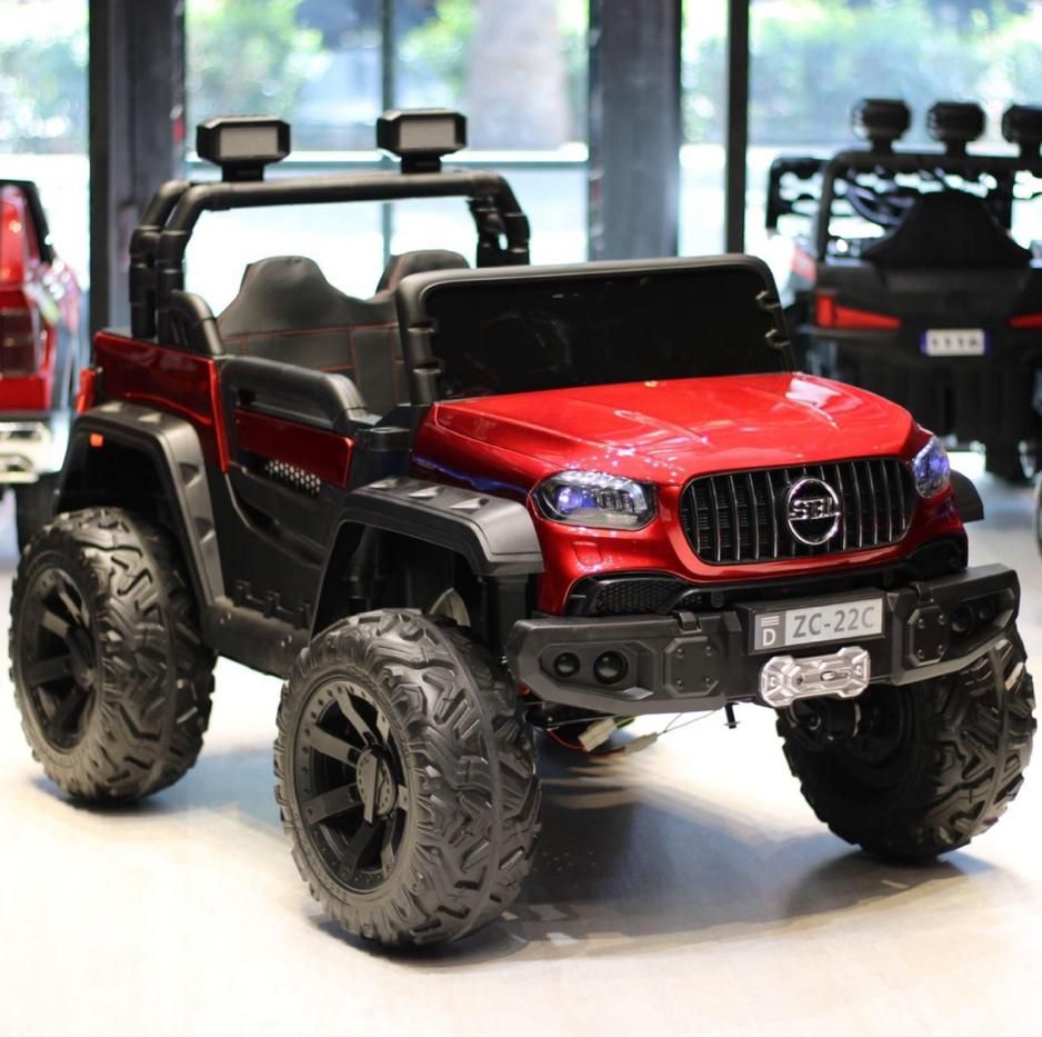 ماشین شارژی بنز آفرودی لاستیک ژلهای (موتور شارژی)|اسباببازی بچه|مشهد, آبکوه|دیوار