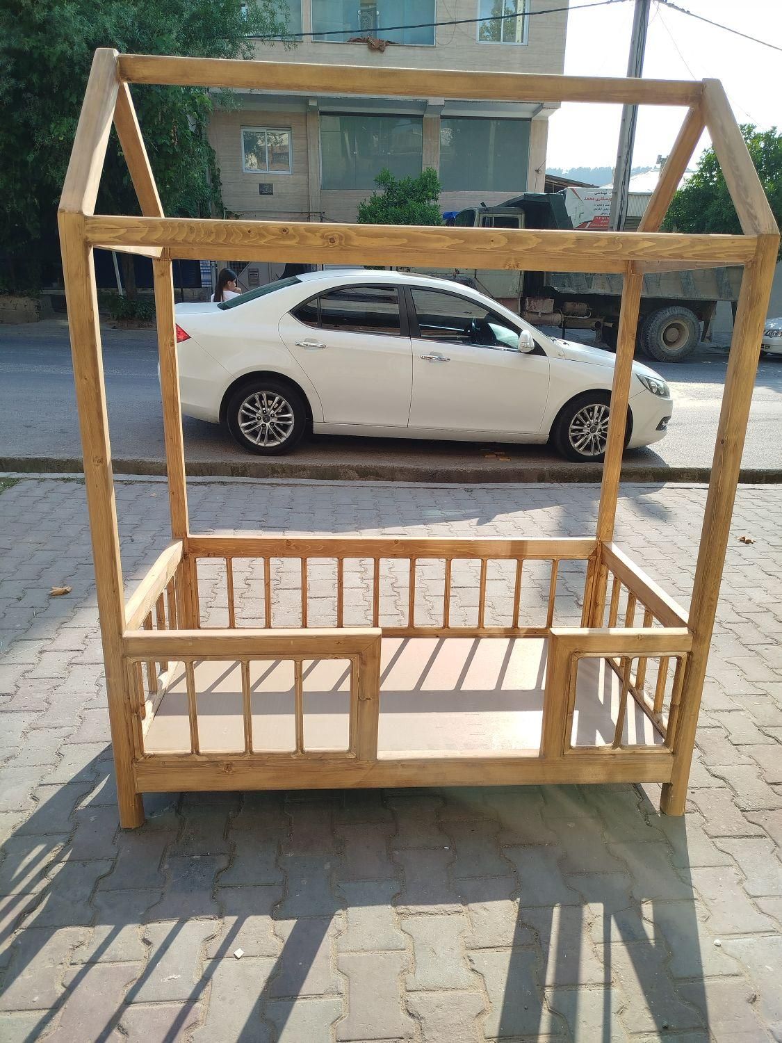 تخت خواب چوبی|تخت و سرویس خواب|گرگان, |دیوار