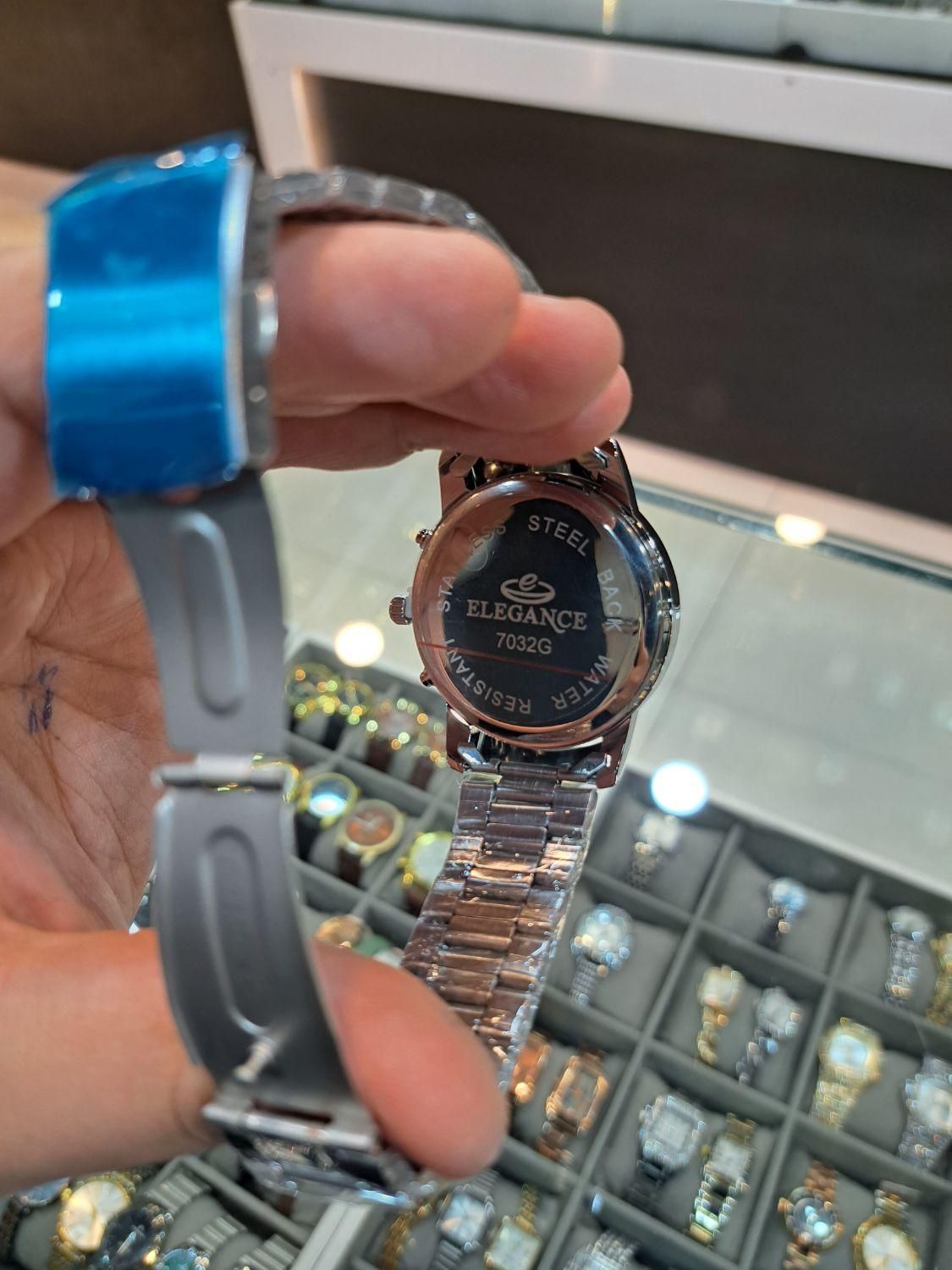 ساعت مچی الگانس مردانه تقویم دار استیل(رنگبندی)|ساعت|مشهد, راهنمایی|دیوار