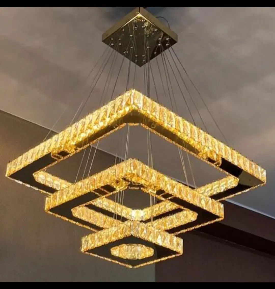 لوستر الماس. کهکشانی مربع کد ۴۱۳۹. AC light|لوستر و چراغ آویز|تهران, سنگلج (شاپور)|دیوار