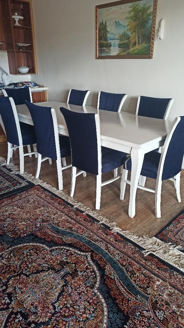 میز ناهار خوری ۸ نفره و مبل راحتی ۹ نفره چستر|میز و صندلی غذاخوری|محمدشهر, |دیوار