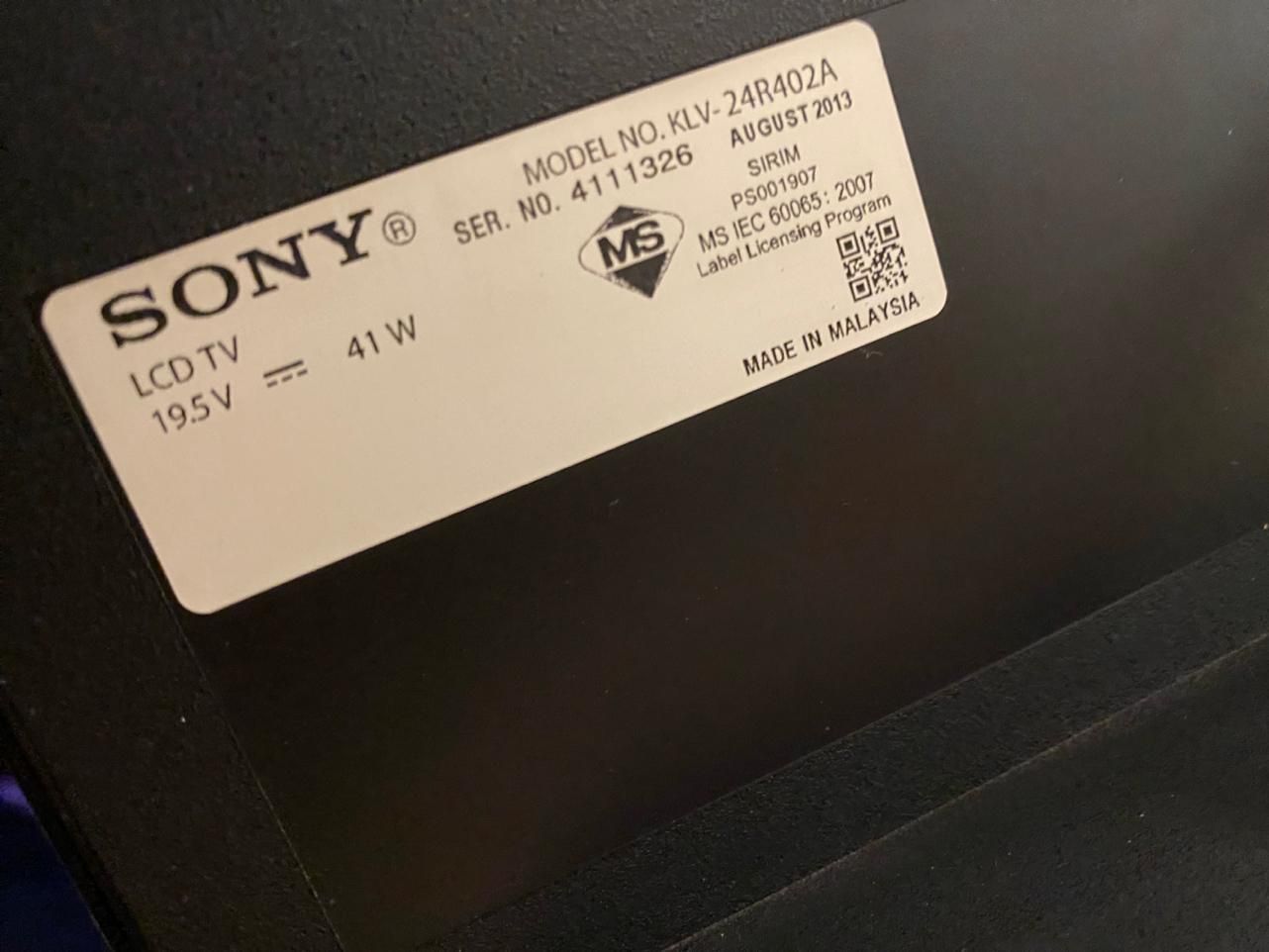 مانیتورtv برند sony 24 اینچ|قطعات و لوازم جانبی رایانه|تهران, نارمک جنوبی|دیوار