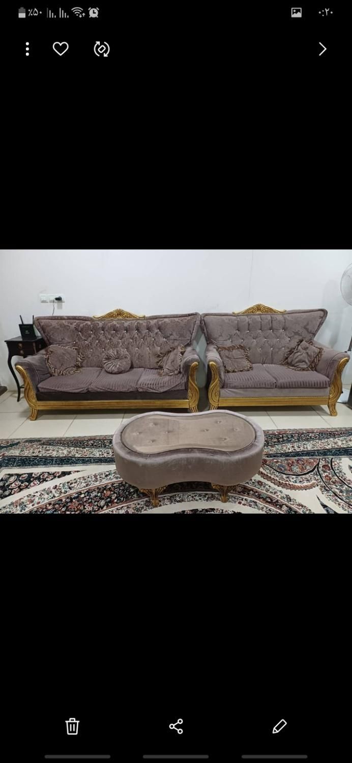 مبل سالم و تمیز بعلت مهاجرت فروخته میشود.|مبلمان خانگی و میز عسلی|بهبهان, |دیوار