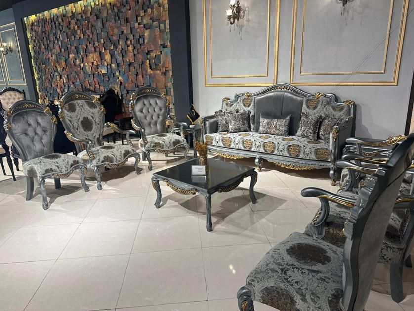 مبل استیل و سلطنتی ۹ نفره گندم|مبلمان خانگی و میز عسلی|مشهد, وکیل‌آباد|دیوار