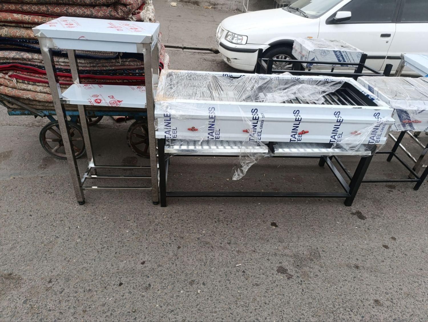 کته پز میز کار گازی ذغالی جیگرکی منقل کباب کبابی ج|اجاق گاز و لوازم برقی پخت‌وپز|تهران, شهرک ابوذر|دیوار