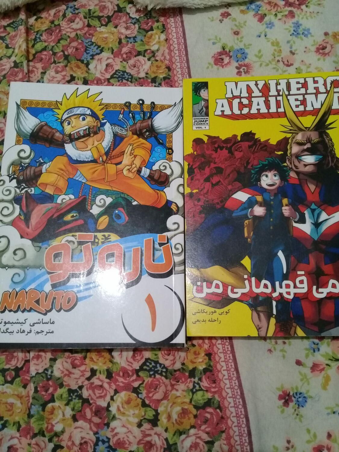 مانگا(کتاب رومان انیمه)ترجمه فارسی، نوعه نو|کتابخانه، شلف، قفسه‌های دیواری|شوشتر, |دیوار