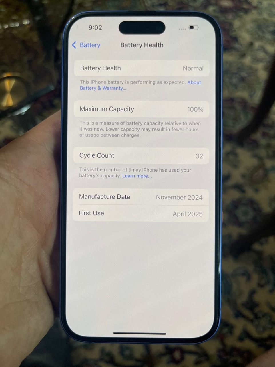 اپل iPhone 16 با حافظهٔ ۱۲۸ گیگابایت|موبایل|تهران, مجیدیه|دیوار