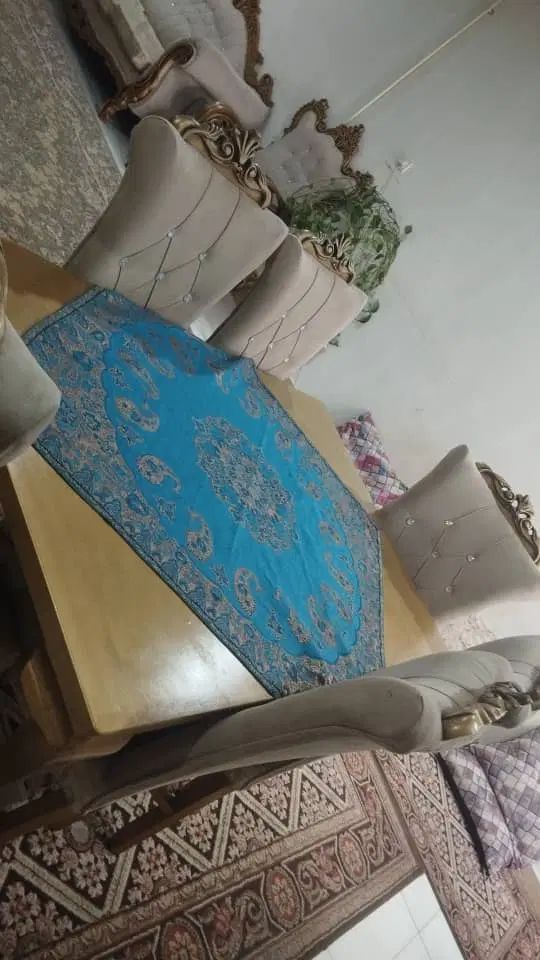 مبل هفت نفره و میزه ناهار خوری و میز تلویزیون|مبلمان خانگی و میز عسلی|اهواز, کوی مهدیس|دیوار