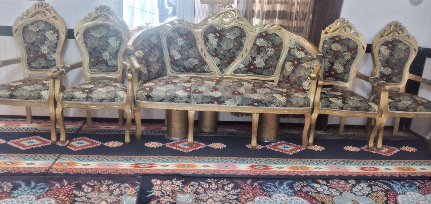 مبل طرح سلطنتی ۷ نفره در کامیاران|مبلمان خانگی و میز عسلی|کرمانشاه, |دیوار