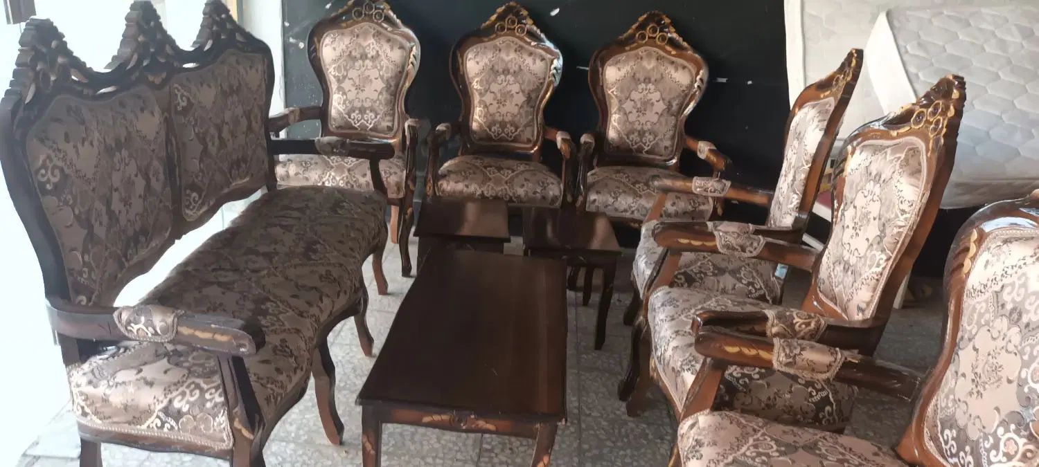 مبل ۸ نفره|مبلمان خانگی و میز عسلی|اصفهان, طامه|دیوار