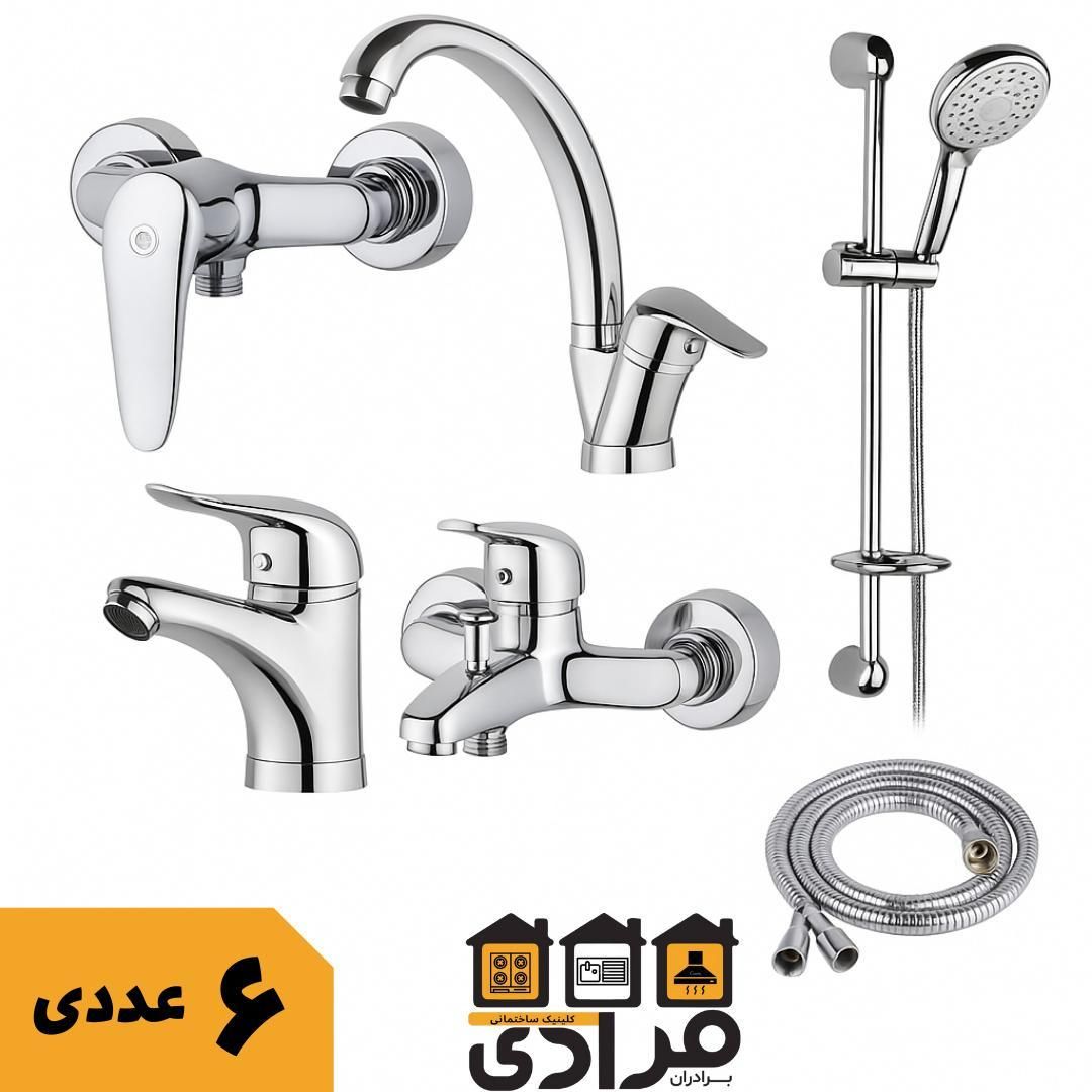 ست شیرآلات ۶ عددی*فروش ویژه*ارزون|مصالح و تجهیزات ساختمان|رشت, باهنر|دیوار