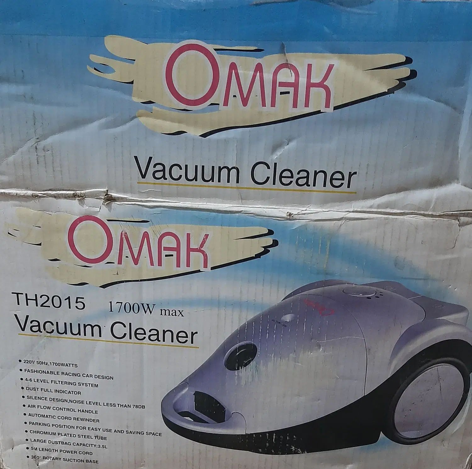 جاروبرقی omak اکبند هنوز از کارتون در نیومده.|جاروبرقی، جارو شارژی، بخارشو|ساری, |دیوار