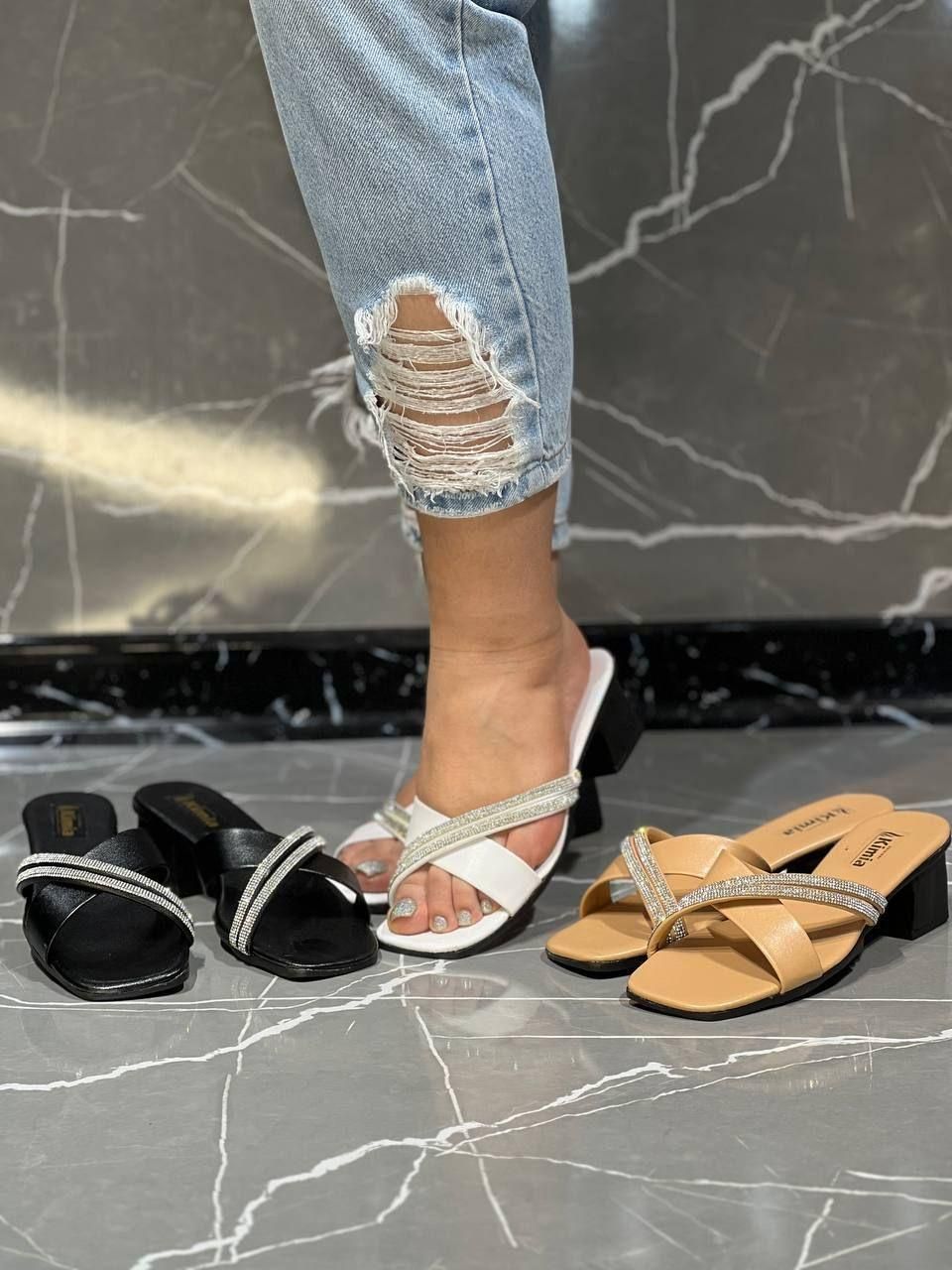 دمپایی پاشنه دار دو نگین|کیف، کفش، کمربند|تهران, زهتابی|دیوار