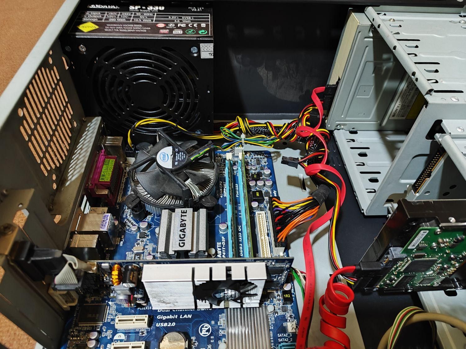 کیس گرین ۷۳۰۰ ddr3 با رم ۴ هارد ۳۲۰ گرافیک ۱|رایانه رومیزی|چالوس, |دیوار