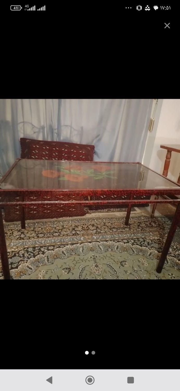 میز تک،فلزی، بدون  خط و خش .با شیشه و یا بدون شبشه|میز و صندلی غذاخوری|نیشابور, شهرک بسیج|دیوار