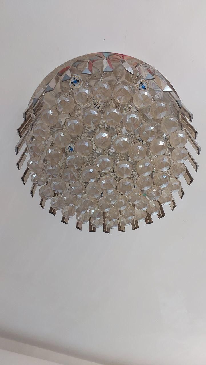لوستر کریستالی با ۱۲ لامپ lED|لوستر و چراغ آویز|رشت, فلسطین|دیوار