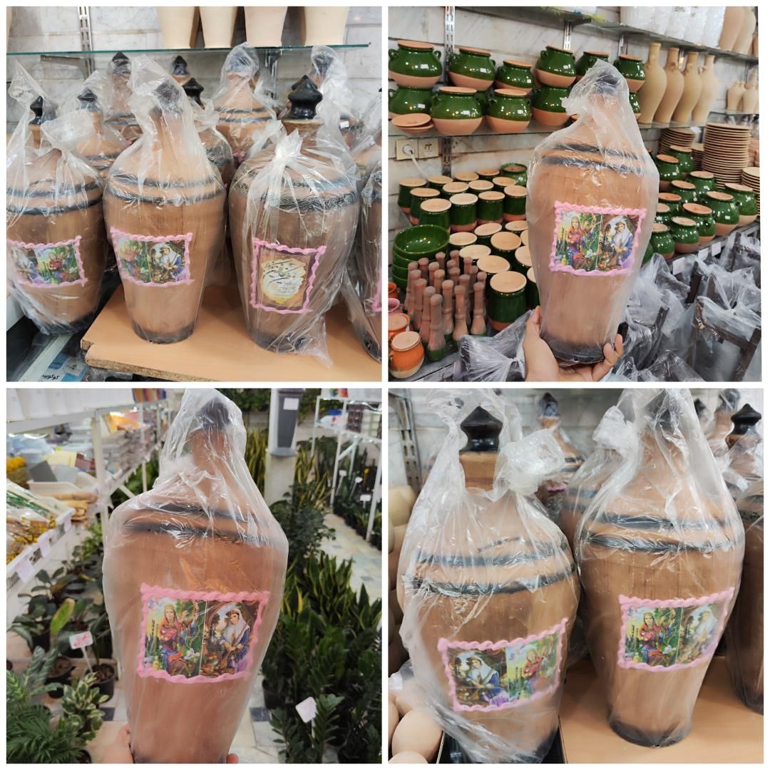 قلک سفال سفالی قولک دیزی خوری کوزه دیوارکوب خاک|گل و گیاه طبیعی|قم, نیروگاه|دیوار