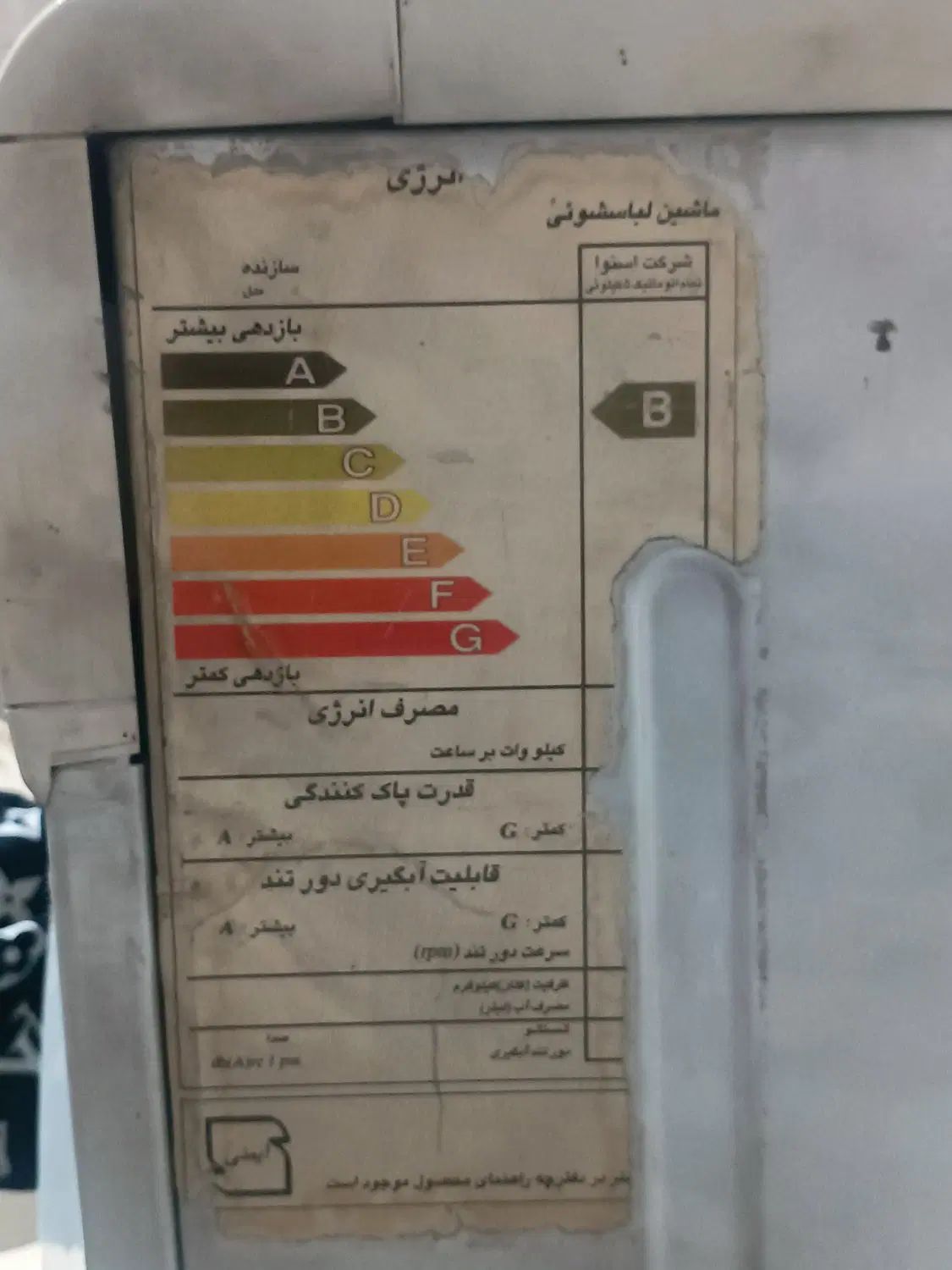 لباس شوی اسنوا روشن قابل استفاده ولی نیاز به تعمیر|ماشین لباسشویی و خشک‌کن لباس|تهران, شهید رجایی|دیوار