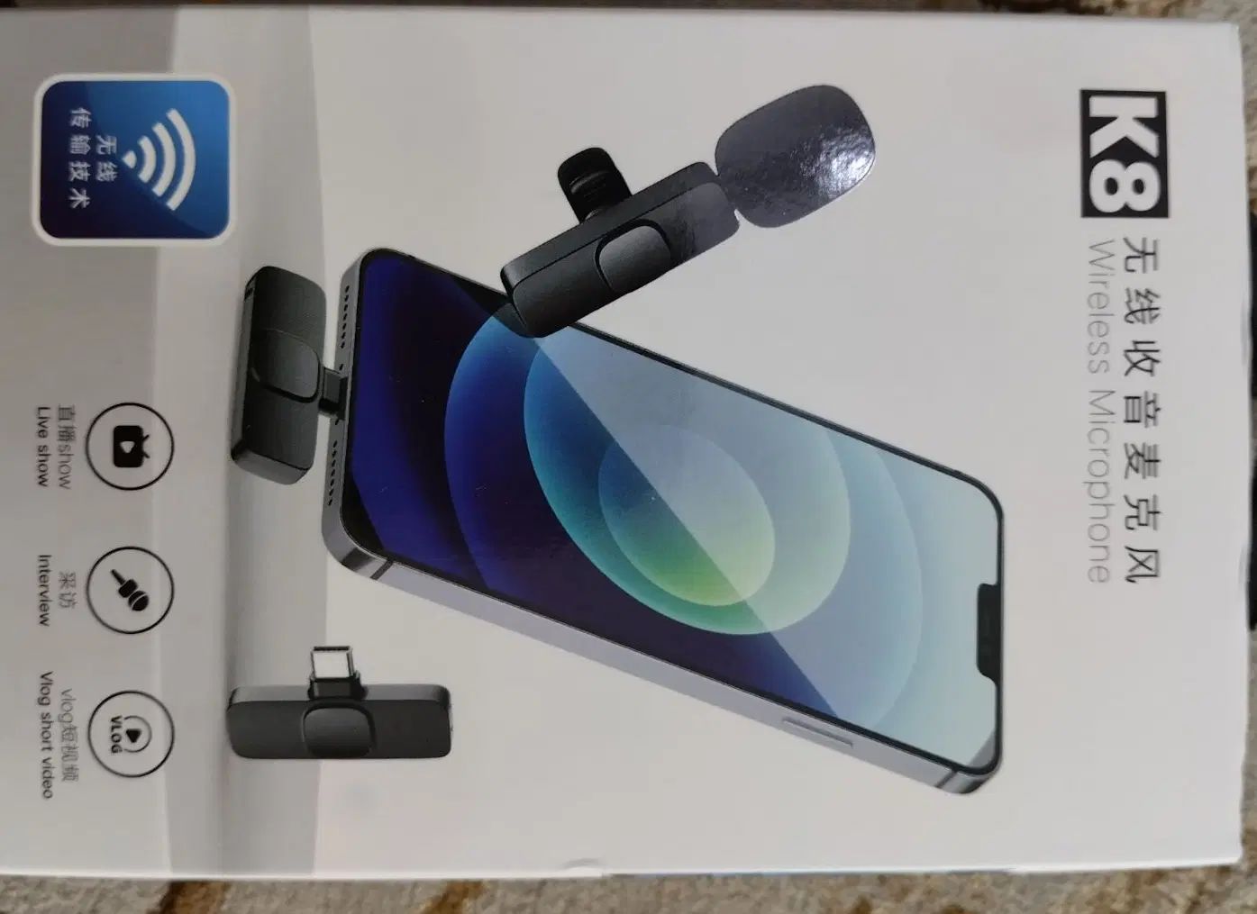 میکروفن بیسیم Wireless Microphone K8|صوتی و تصویری|تهران, نارمک جنوبی|دیوار
